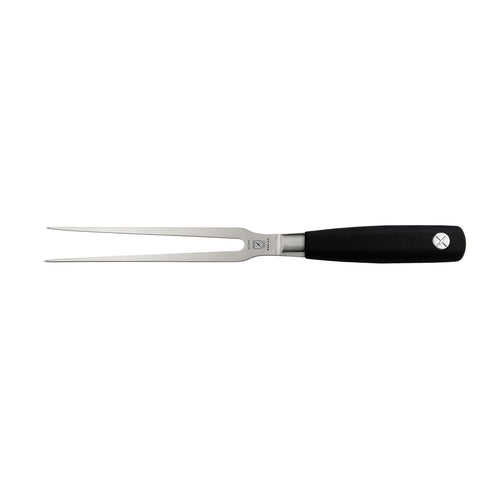 Mercer Genesis Straight Carving Fork, Black Handle