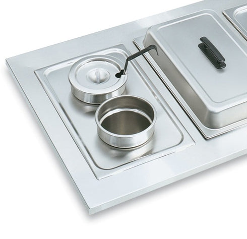 Vollrath | Plaque adapteur avec 2 ouvertures rondes, acier inoxydable