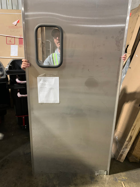 Eliason DSP3 Traffic Door, Right Hinge, Fits 38" x 82" Opening, Stainless Steel, SCRATCH & DENT FINAL SALE
