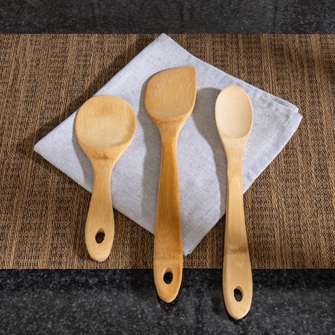 Joyce Chen Stir Fry Utensil Set, 3 Pieces, Bamboo