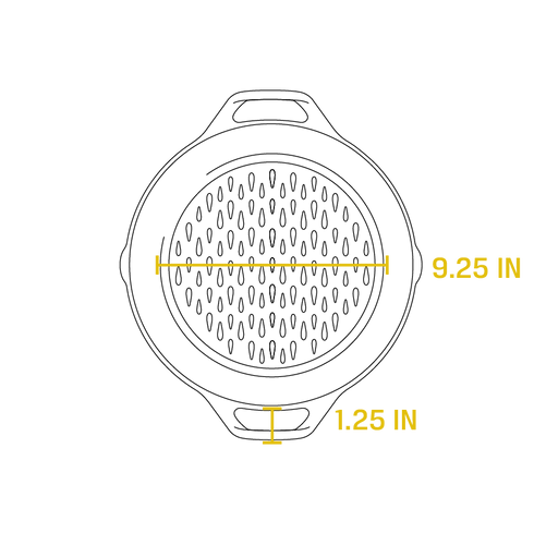 Loge | Panier à grillades, 12", fonte