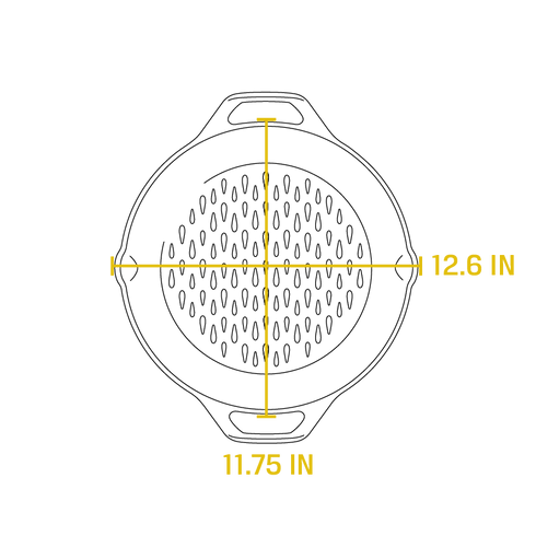 Loge | Panier à grillades, 12", fonte