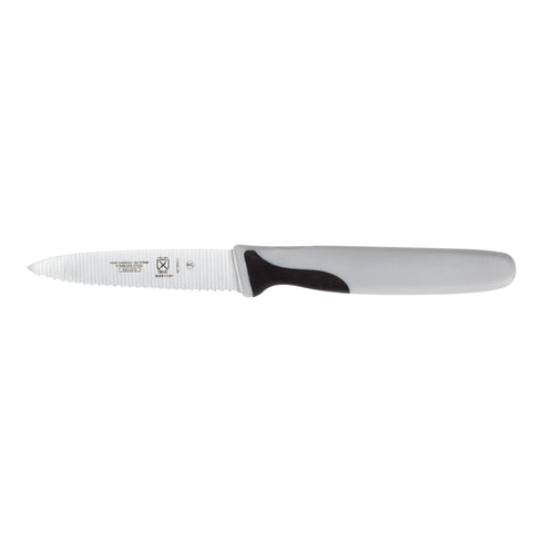 Mercer Millennia Slim Paring Knife, Serrated, 3", Grey