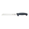 Mercer Millennia Bread Knife, Wavy Edge, 8", Black