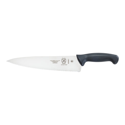 Mercer Millennia Chef Knife, Wavy Edge, 10", Black, FINAL SALE