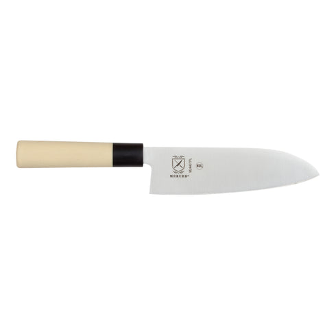 Mercer Santoku Knife, 7", Beige