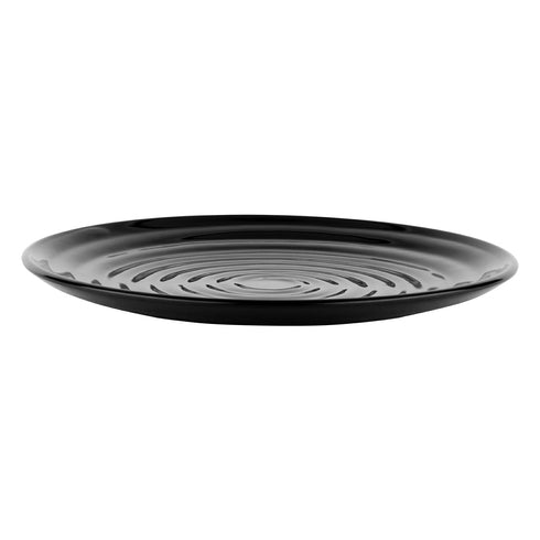 G.E.T. Milano Round Plate, 15", Black Melamine (6-pack)