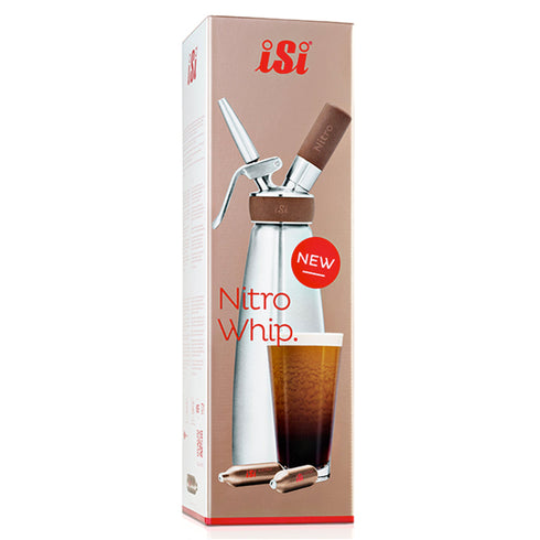 iSi | Nitro Whip System, 1 pinte, acier inoxydable/marron
