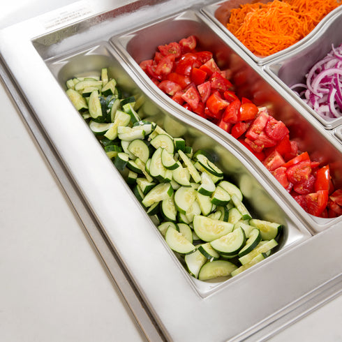 Vollrath | Bac gastronome alimentaire Super Pan demi-long, modèle Wild Shape, acier inoxydable de calibre 22