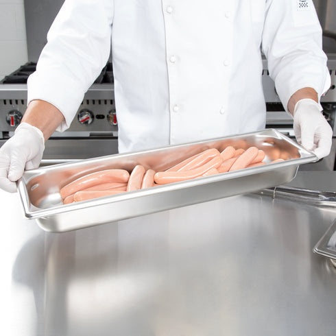 Vollrath | Bac gastronome alimentaire Super Pan 3 demi-long, acier inoxydable de calibre 22