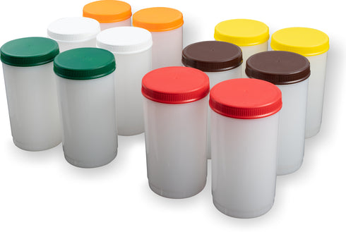Carlisle Stor N' Pour Container and Cap, 32 oz, Assorted Colours