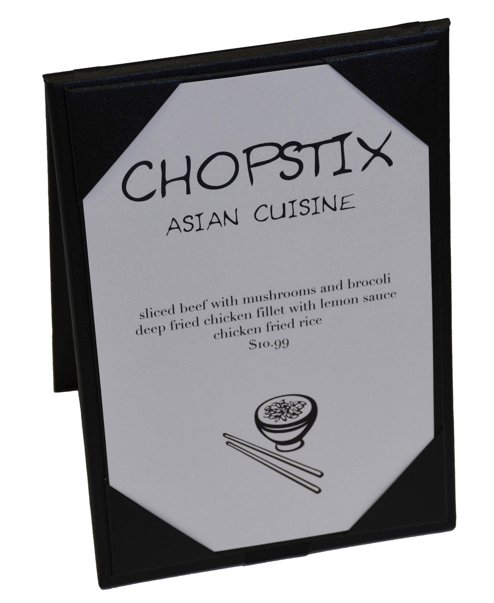 Universal Bindery AFrame Two Sided Table Tent, Black (12pack