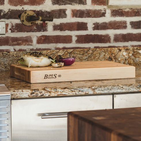 John Boos Reversible Cutting Board, 2 1/4" Thick, Edge Grain Maple