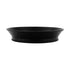 G.E.T. Round Solid Basket with Base, 10.5", Black Plastic (12-pack)