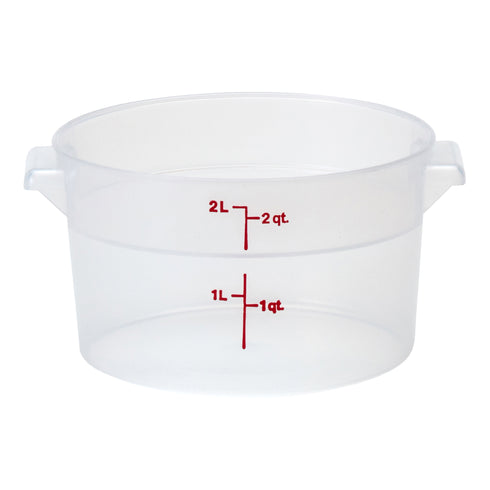 Cambro | Récipient d'entreposage alimentaire rond translucide