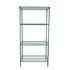 Torngat Shelving Wire Shelving Kit with 4 Shelves, 18" x 36" x 74", Green Epoxy