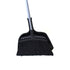 Globe Jumbo Commercial Angle Broom with Dustpan, 16" Head, Black/Silver