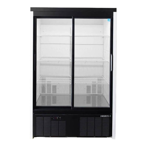 Habco | Réfrigérateur à porte coulissante double verre SE40eHC, 48 po