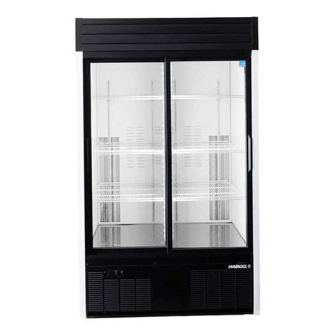 Habco SE42HC Double Sliding Glass Door Display Refrigerator, 48", 115V