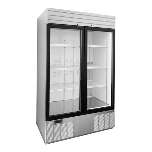Habco SE46HCSXG Stainless Xterior Refrigerator, Double Glass Swing Doors, 48", 115V