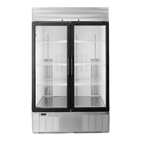 Habco SE46HCSXG Stainless Xterior Refrigerator, Double Glass Swing Doors, 48", 115V
