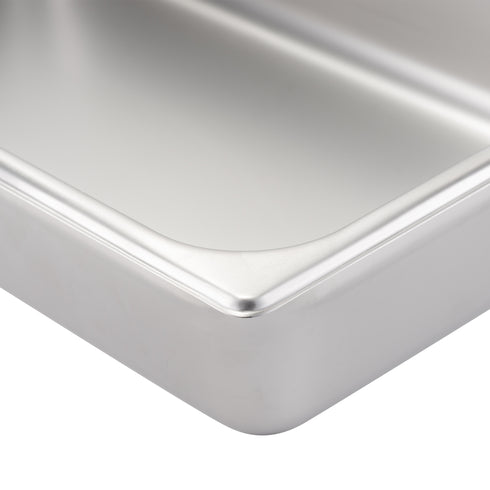 SignatureWares Full Size Food Pan, 4" Deep, 24 Gauge Stainless Steel (6-pack)