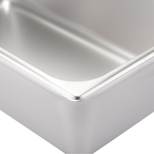 SignatureWares Full Size Food Pan, 6" Deep, 24 Gauge Stainless Steel (6-pack)