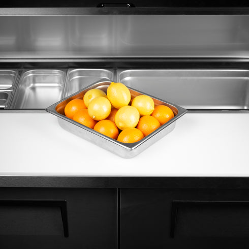 SignatureWares Half Size Food Pan, 2 1/2" Deep, 24 Gauge Stainless Steel (6-pack)