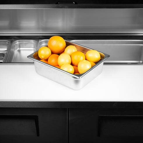 SignatureWares Half Size Food Pan, 4" Deep, 24 Gauge Stainless Steel (6-pack)