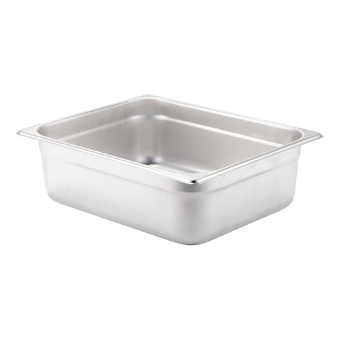 SignatureWares Half Size Food Pan, 4" Deep, 24 Gauge Stainless Steel (6-pack)