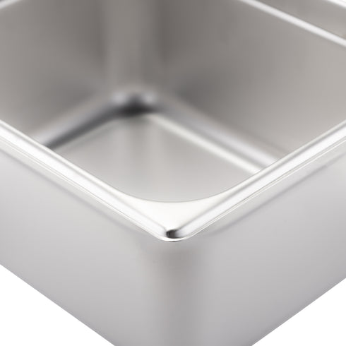 SignatureWares Half Size Food Pan, 6" Deep, 24 Gauge Stainless Steel (6-pack)