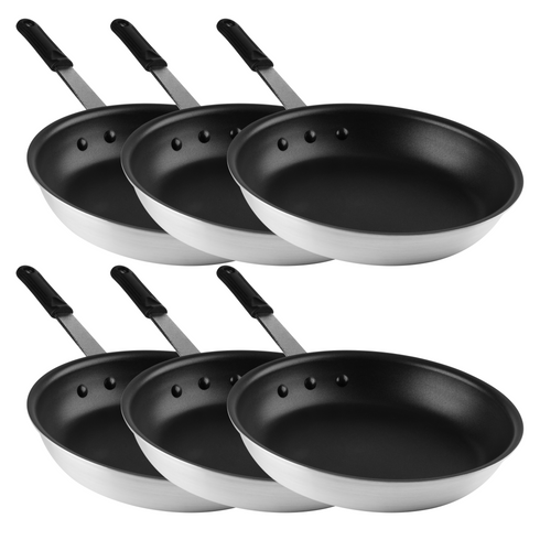 SignatureWares Heavy Duty Non Stick Frying Pan, Aluminum, Eclipse Finish, 12" (6-pack)