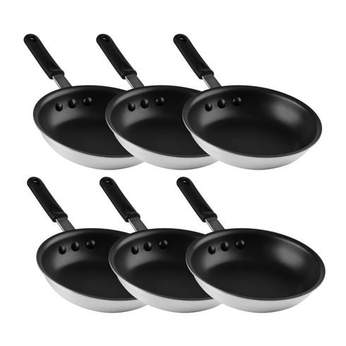 SignatureWares Heavy Duty Non Stick Frying Pan, Aluminum, Eclipse Finish, 8" (6-pack)