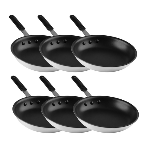 SignatureWares Non Stick Frying Pan, Aluminum, Eclipse Finish, 10" (6-pack)