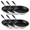SignatureWares Non Stick Frying Pan, Aluminum, Eclipse Finish, 12" (6-pack)