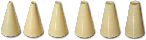 Canada Cutlery Plain Piping Tip Set, 6 Pieces, Plastic, FINAL SALE