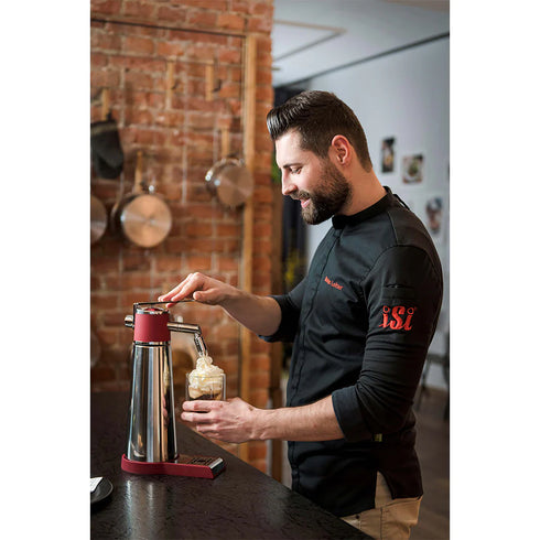 iSi | Fouet Thermo XPress, froid et chaud avec isolation thermique, libre-service, 1 pinte, acier inoxydable