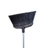 Globe Jumbo Commercial Angle Broom, 16" Head, Black/Silver