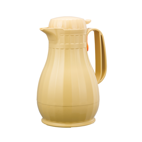 Service Ideas Eco-Serve Insulated Carafe, 1.3 L, Plastic, Butterscotch, FINAL SALE