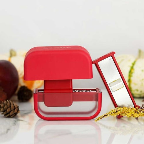 Microplane Garlic Mincer & Slicer Set, Red