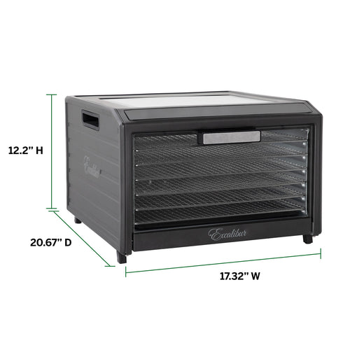 Excalibur DH06SSSS13 Performance Series Digital Dehydrator, 6 Trays, Stainless Steel, 120V