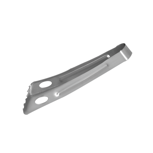 Service Ideas Round Double Wall Ice Bucket with Lid & Tongs, 1.3 L, Stainess Steel