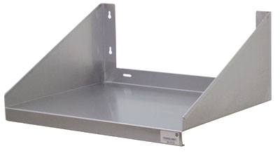 Advance Tabco Wall Mounted Microwave Shelf, 24" x 36", Stainless Steel, FINAL SALE