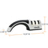 Chef'sChoice Model 4643 AngleSelect Manual Knife Sharpener, 3 Stages, 20 or 15 Degree Edges, Silver/Black