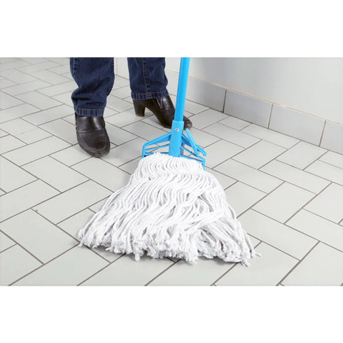 Globe Syn-Pro Narrow Band Wet Cut End Mop, White, Synthetic