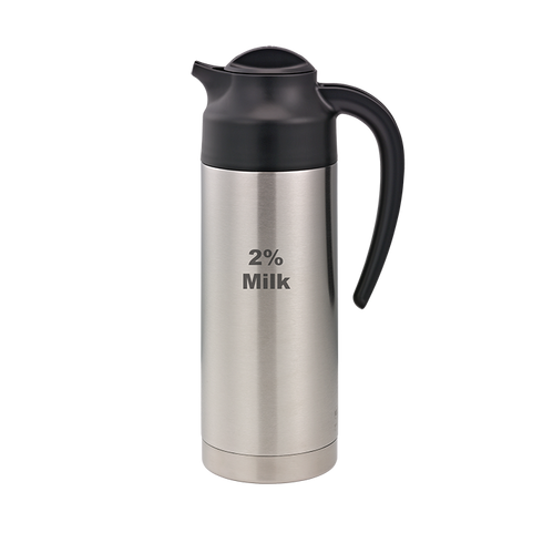 Idées de services | Carafe à crème isolée sous vide SteelVac, 32 oz, base en acier