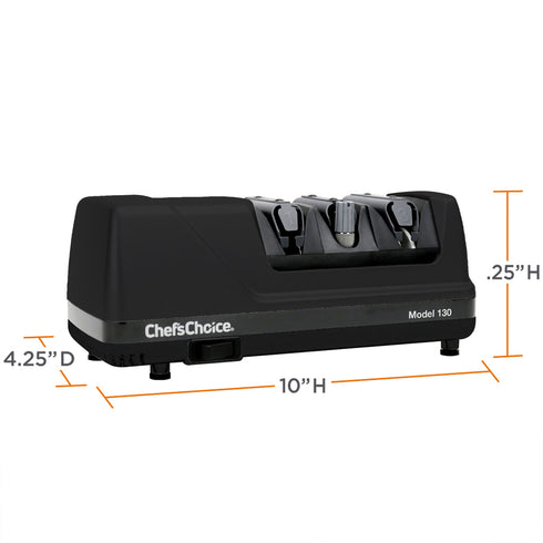 Chef'sChoice Model 130 EdgeSelect Electric Knife Sharpener, 3 Stages, 20 Degree Edges, 120V