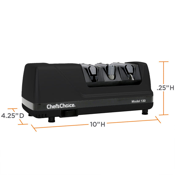 Chef'sChoice Model 130 EdgeSelect Electric Knife Sharpener, 3 Stages, 20 Degree Edges, 120V