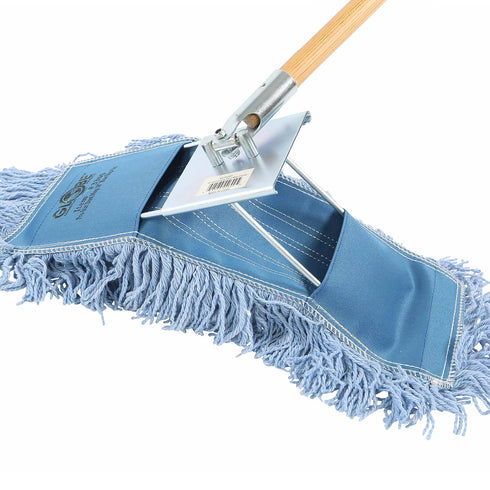 Globe Pro-Stat Slip-On Dust Mop Head, 24" x 5", Blue
