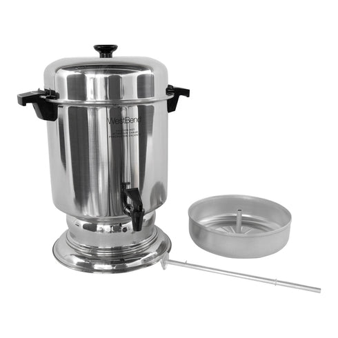 West Bend 13550 Coffee Urn, 55 Cup, Stainless Steel